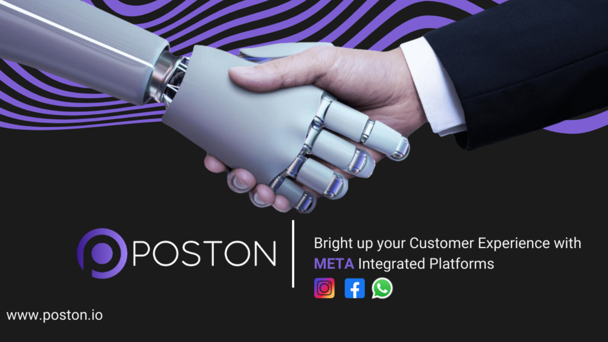 POSTON.io an advanced AI marketing system using AI Chatbot and META integration to enhance your e-commerce busniess.